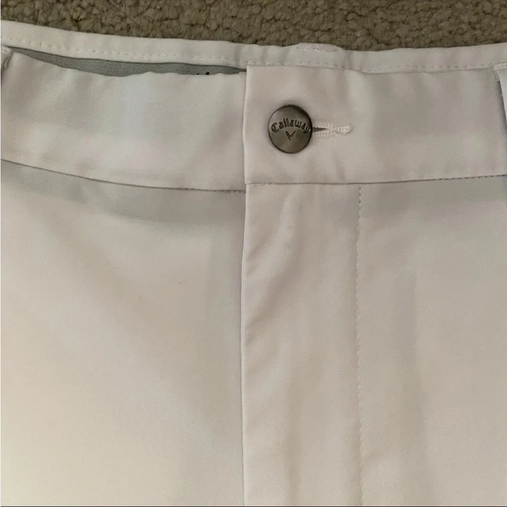 Men's Calloway Golf Flat Front Shorts in Crisp White Size 36 - Picture 7 of 9